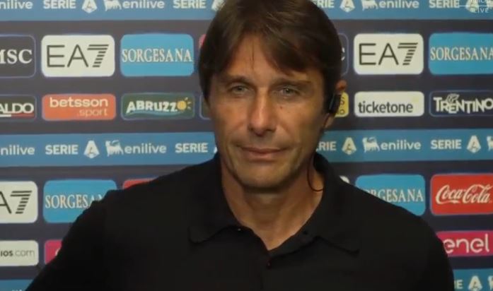 Conferenza Conte pre Empoli-Napoli